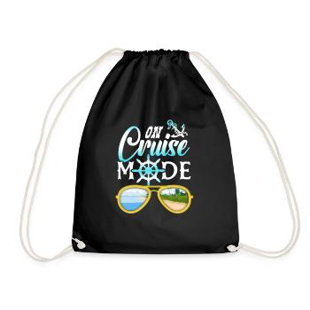 Cruise Cruise Ship Gift - Drawstring Bag - black - Front