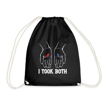 I TOOK BOTH - Turnbeutel - Schwarz - Vorne