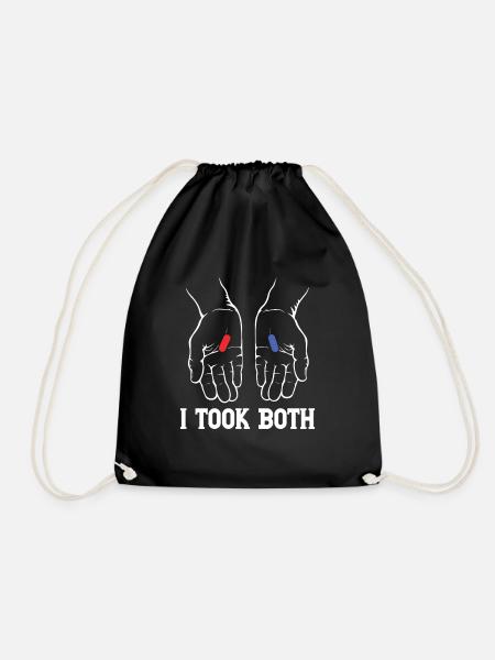 I TOOK BOTH - Turnbeutel - Schwarz