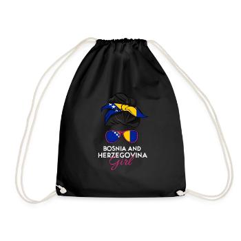 Filles de Bosnie-Herzégovine - Sac de sport léger - noir - Devant