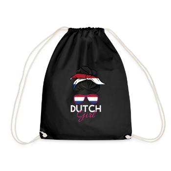 Fille hollandaise - Sac de sport léger - noir - Devant