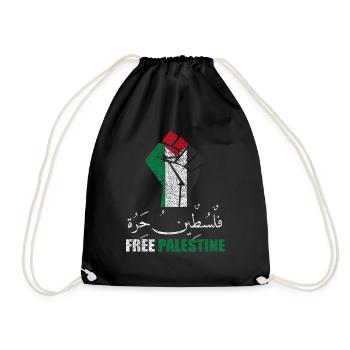 Libérez Palestine Fist - Sac de sport léger - noir - Devant
