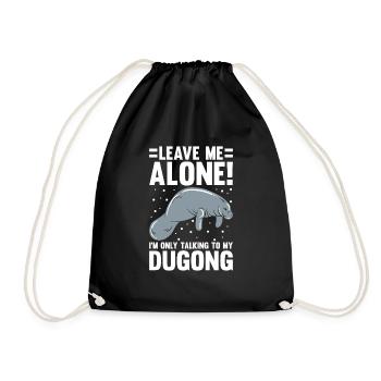 Dugong Manatees Manatee - Drawstring Bag - black - Front