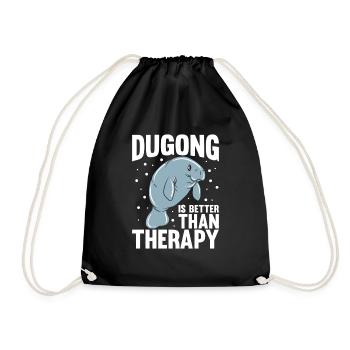 Dugong Manatees Manatee - Drawstring Bag - black - Front