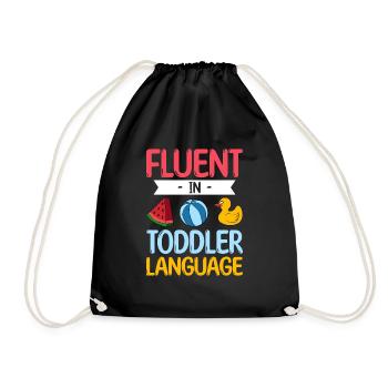 Au Pair Girl Kindergarten Nanny - Drawstring Bag - black - Front
