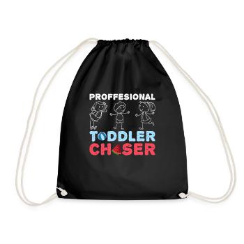 Au Pair Girl Kindergarten Nanny - Drawstring Bag - black - Front