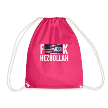 Israel - Drawstring Bag - fuchsia - Front