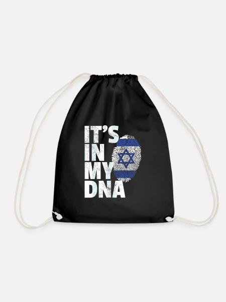 Israel DNA - Turnbeutel - Schwarz