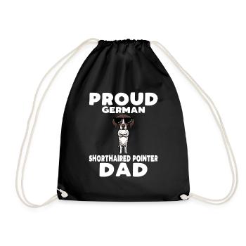 Deutsch Kurzhaar Hund Deutscher Kurzhaariger - Turnbeutel - Schwarz - Vorne