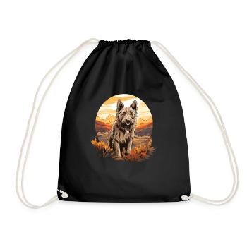 Hund Berger Picard - Turnbeutel - Schwarz - Vorne