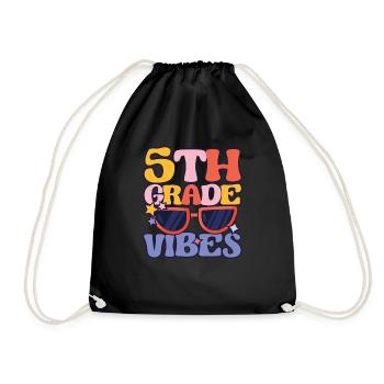 Fifth Grade Vibes 5ème Team Retro 100ème - Sac de sport léger - noir - Devant