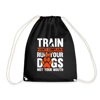 Dog Trainer Dog School Dog Sports - Drawstring Bag - black - Front