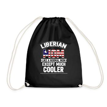 Liberia Flag Liberians - Drawstring Bag - black - Front