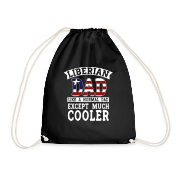 Liberia Flag Liberians - Drawstring Bag - black - Front