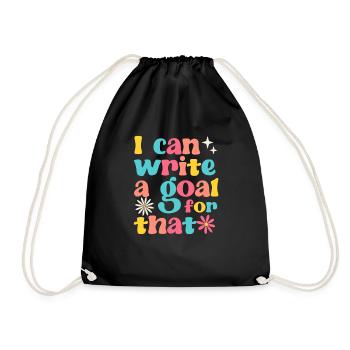 Je peux me fixer un objectif pour l’école amusante de 100 jours - Sac de sport léger - noir - Devant