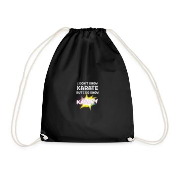 Je ne connais pas le karaté, mais je connais le karazy - Sac de sport léger - noir - Devant