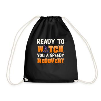 Halloween Nurse Pumpkin - Drawstring Bag - black - Front