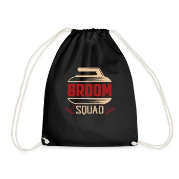 Broom Squad Ice Sport Sweeping Curler - Turnbeutel - Schwarz - Vorne