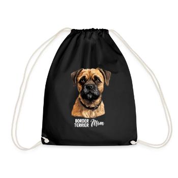 Chien Border Terrier - Sac de sport léger - noir - Devant