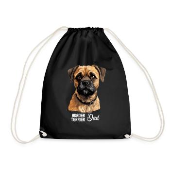 Chien Border Terrier - Sac de sport léger - noir - Devant