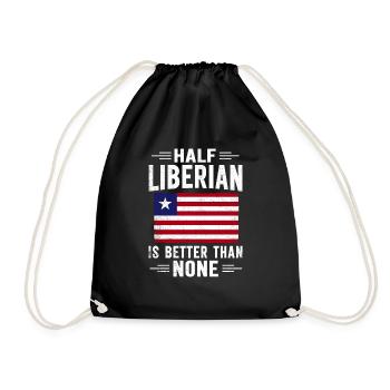 Liberia Flag Liberians - Drawstring Bag - black - Front
