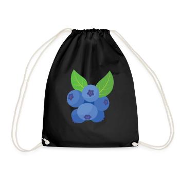 Blauberren Blauberre Geschenk - Turnbeutel - Schwarz - Vorne