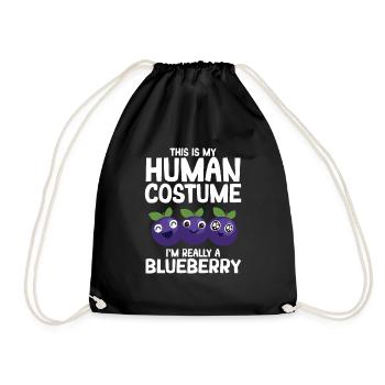 Blauberren Blauberre Geschenk - Turnbeutel - Schwarz - Vorne