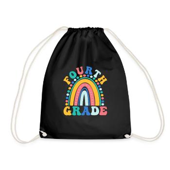Quatrième année 4e arc-en-ciel enseignant élève 100 jours - Sac de sport léger - noir - Devant