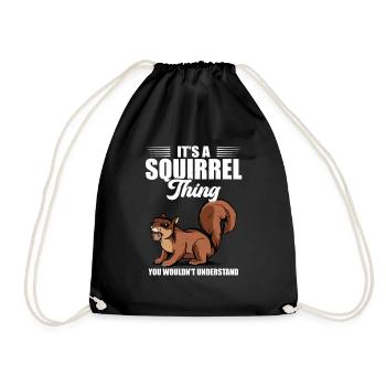 Animal Forest Rongent Cool C’est un truc d’écureuil - Sac de sport léger - noir - Devant