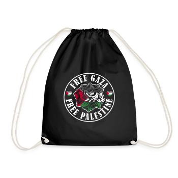 Drapeau de la Palestine Drapeau - Sac de sport léger - noir - Devant