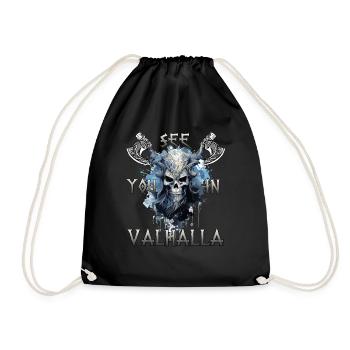 Walhalla Krieger das Geschenk für Berserker-Fans - Turnbeutel - Schwarz - Vorne