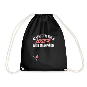 Appendectomy Appendicitis - Drawstring Bag - black - Front