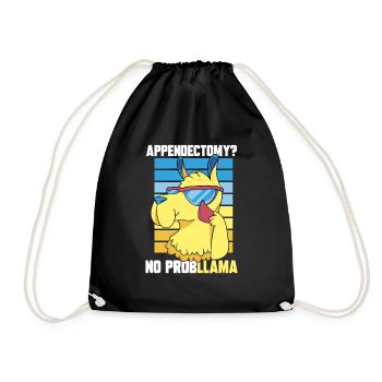 Appendectomy Appendicitis - Drawstring Bag - black - Front