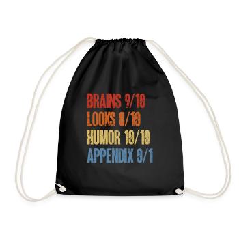 Appendectomy Appendicitis - Drawstring Bag - black - Front