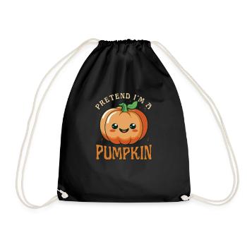 Citrouille paresseux Halloween Costume, faire semblant que je suis un - Sac de sport léger - noir - Devant