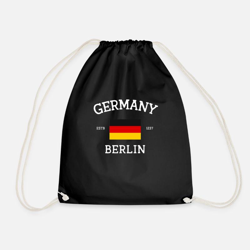 Deutschland - Turnbeutel - Schwarz