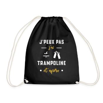 je peux pas j'ai trampoline apéro humour - Sac de sport léger - noir - Devant