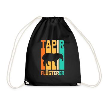 Tapir - Turnbeutel - Schwarz - Vorne