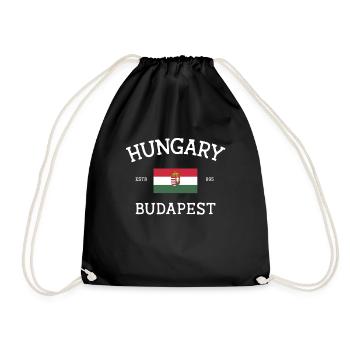 Hongrie - Sac de sport léger - noir - Devant