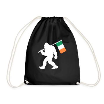 Ireland Bigfoot - Drawstring Bag - black - Front