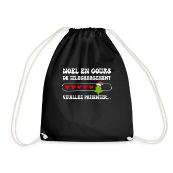 Sapin De Noël Homme Femme Enfant Humour Père Noël - Sac de sport léger - noir - Devant