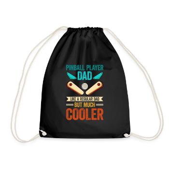 Pinball Machine Pinball Machine - Drawstring Bag - black - Front
