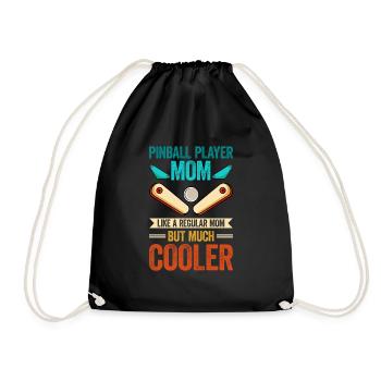 Pinball Machine Pinball Machine - Drawstring Bag - black - Front