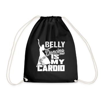 Belly Dance Belly Dancing Is My Cardio - Drawstring Bag - black - Front