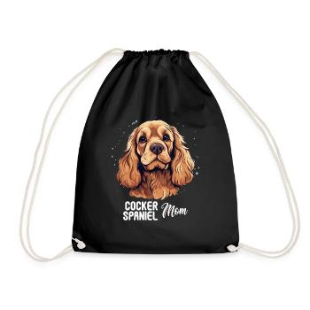 Épagneul Dog Cocker - Sac de sport léger - noir - Devant