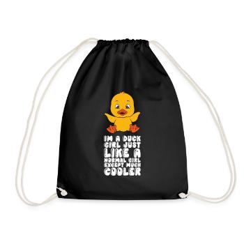 Canard drôle Canards mignons - Sac de sport léger - noir - Devant