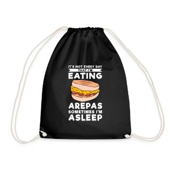 It's Not Every Day I'm Eating Arepas - Drawstring Bag - black - Front