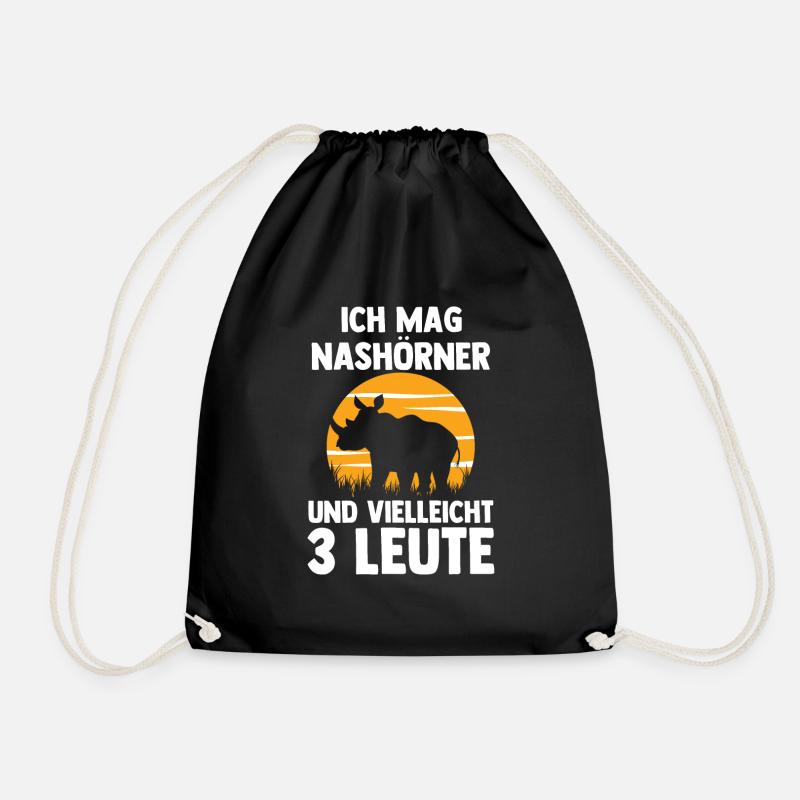 Nashorn - Turnbeutel - Schwarz