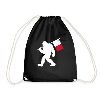 Malta - Turnbeutel - Schwarz - Vorne