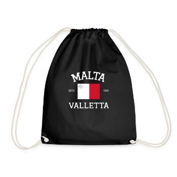 Malta - Turnbeutel - Schwarz - Vorne